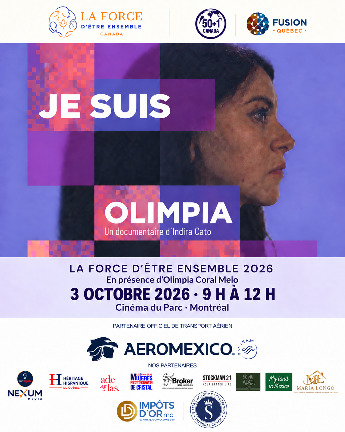 Je suis Olimpia — La Force d’être ensemble 2026, affiche officielle